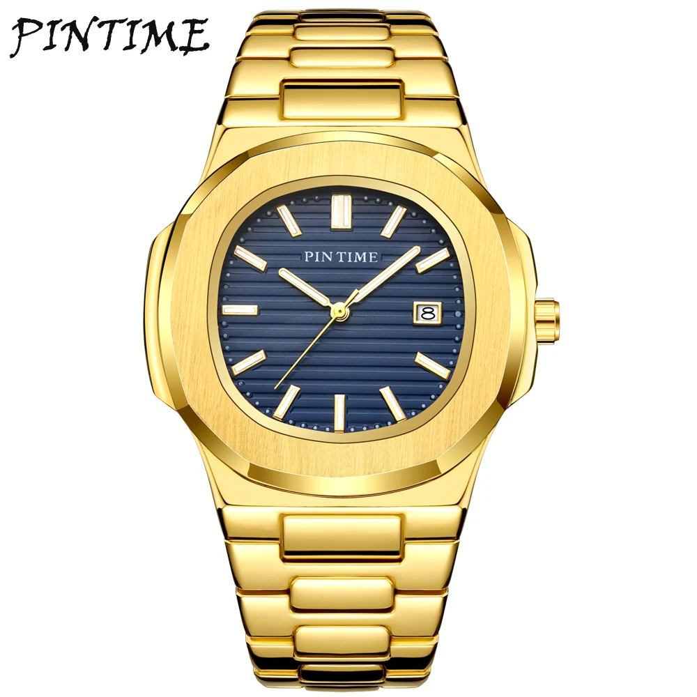 Модные мужские спортивные часы в стиле Nautilus кварцевый механизм из нержавеющей