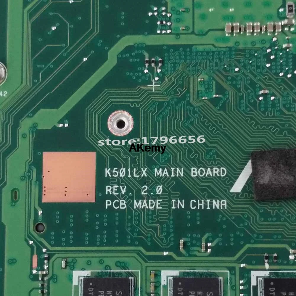 Billig K501LX Für Asus K501LN K501LB A501L K501L K501LB V505L Mainboard I5-5200U 4G RAM GTX950 Motherboard Test Arbeit 100%