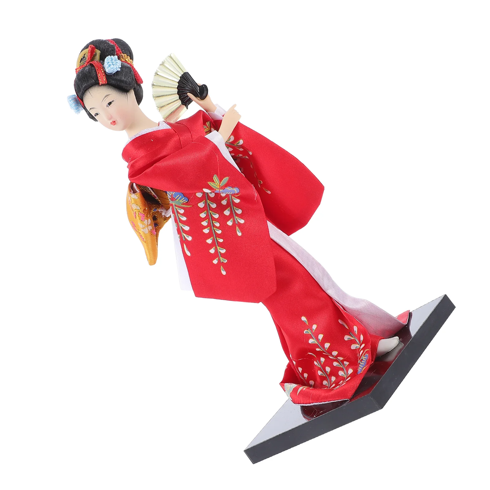 

1Pc Japanese Style Geisha Doll Kimono Doll Decoration Desktop Adornment