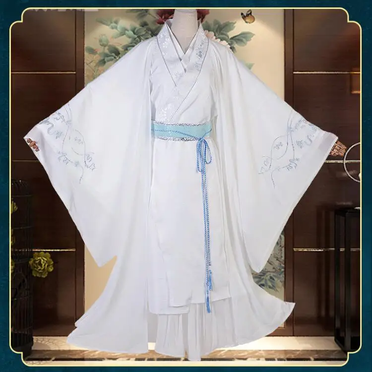 

Унисекс Xie Lian Косплэй костюм Тянь Гуань Ci фу Косплэй Xielian костюмы Белый Hanfu наряды в стиле аниме полный набор для комиксов выставки