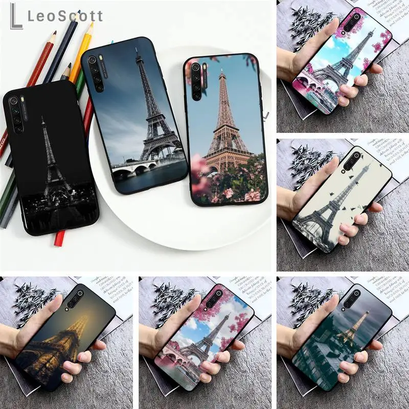 

Eiffel Tower Phone Case For Xiaomi Redmi note 7 8 9 pro 8T 9S Mi Note 10 Lite pro
