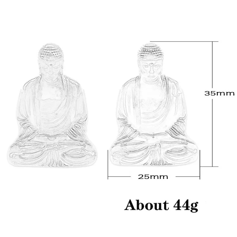 Миниатюрная портативная латунная статуя Будды дзен карманная сидячая ручная
