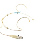 HIXMAN бежевый HM3-VP Регулируемый всенаправленный микрофон гарнитуры микрофон для Vocopro BP GTD аудио Беспроводной передатчик TA3F