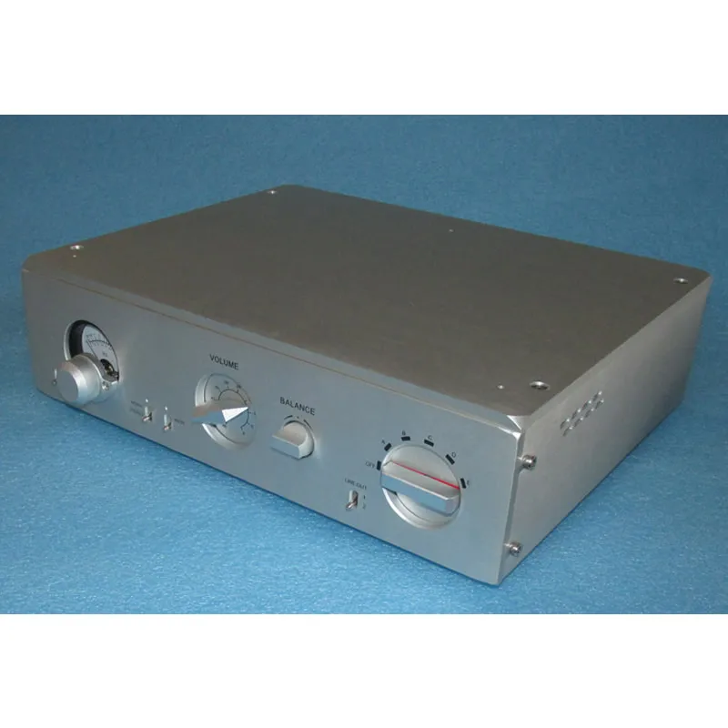 

6DJ8 tube tube amplifier head amp MM head, all aluminum chassis attenuation amplifier, gain 38DB amplification factor 80 times