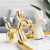 creative ceramic balloon dog ornaments indoor home soft decoration living room bedroom furnishings