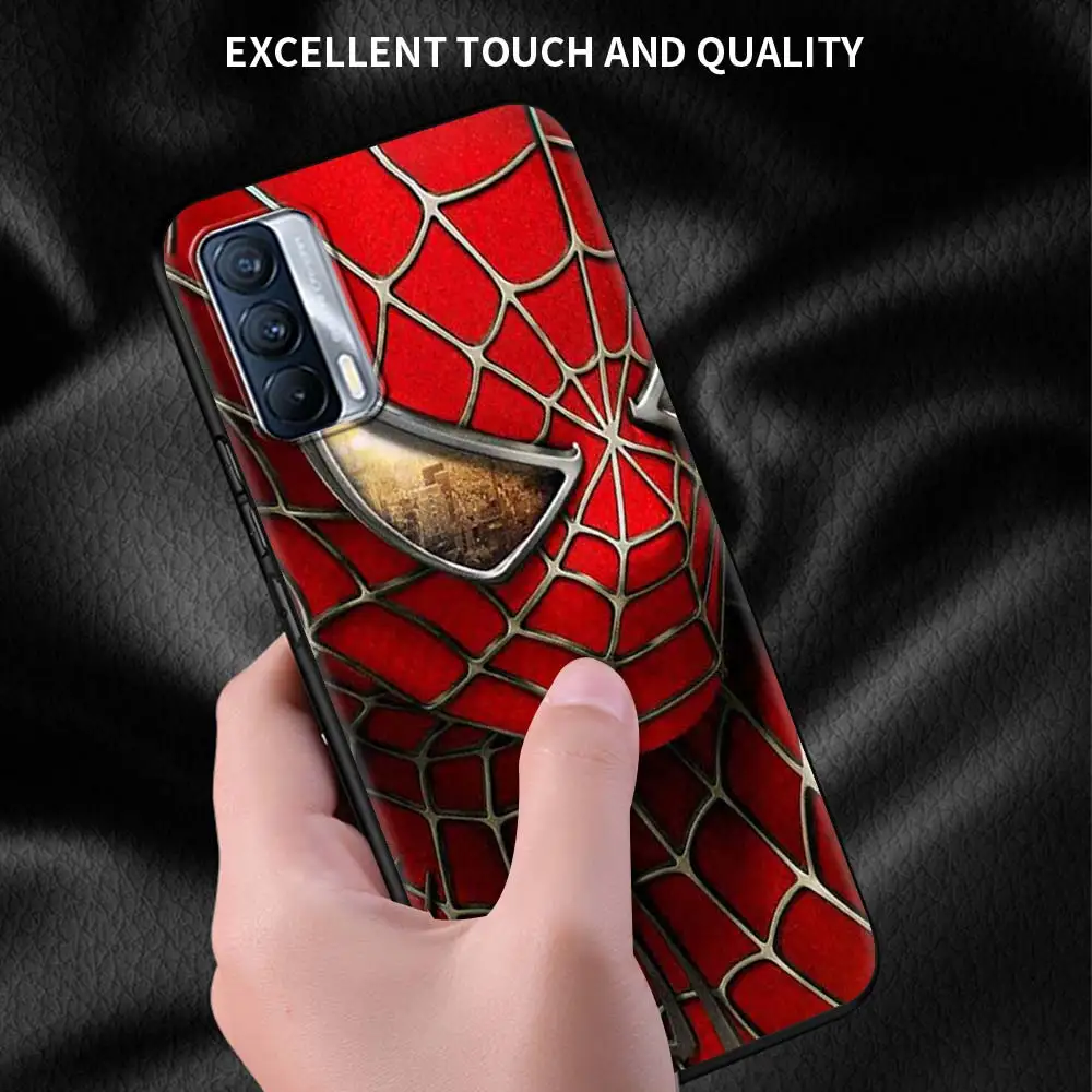 soft silicone phone case for realme 8 c21 6 7 5 pro c3 c11 c12 c15 c21y 7i c20 c25 c20a black cover amazing spider man movie free global shipping