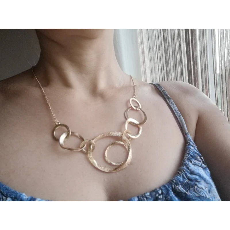 

exagerat annulus chocker colares colar de colar de pingente feminino colar de camisola de declarao