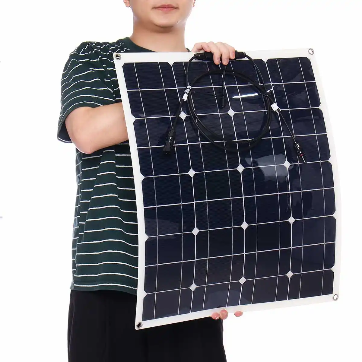 

Outdoor Portable 120W Solar Panel Battery Charger Cell Board Crocodile Clip Car charger suction cup for Phone RV Car Boat Yacht
