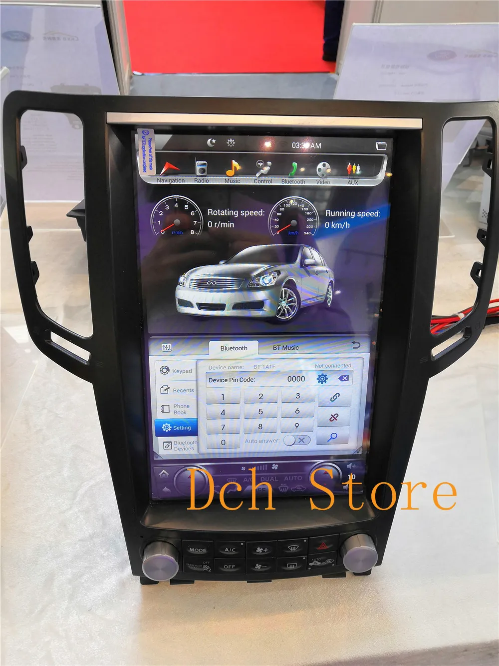 12 1 вертикальный tesla стиль Android 9 0 автомобильный DVD GPS плеер для Infiniti G37 G35 G25 G37S Радио