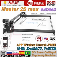 neje master 2s max a40640 cnc laser engraver cutter engraving cutting machine for woodmdfmetal leather lightburn bluetooh