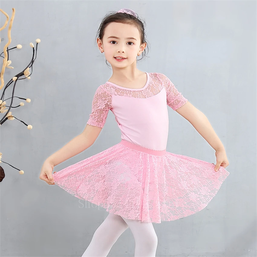 Детский балетный костюм для занятий гимнастикой девочек латинское эластичное