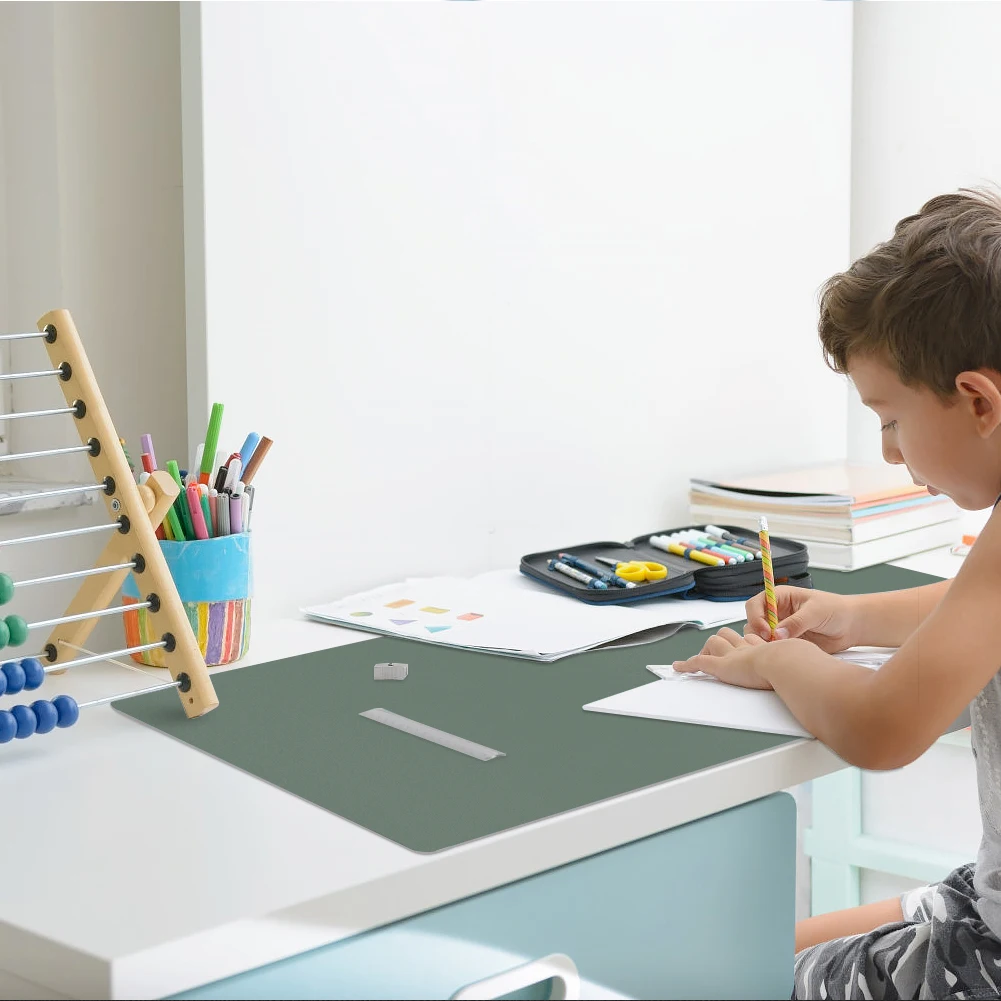 

Large Artificial Leather Desk Mat Mouse Pad Double-Faced PU Leather Pattern Table Mat,900*430mm, 800*400mm