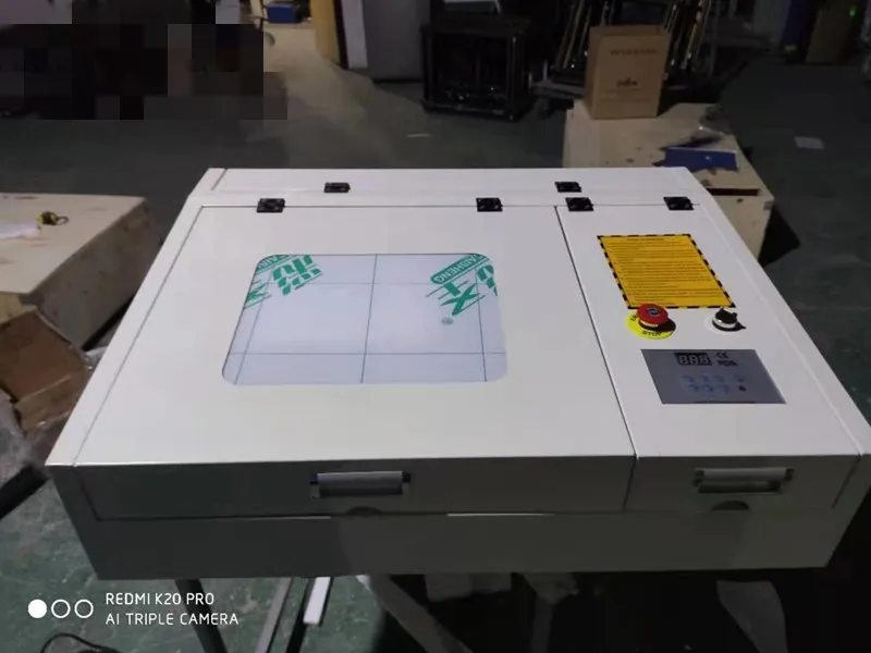 Мини лазерный гравировальный станок для ручек 4040 40 Вт CO2 гравер Настольный