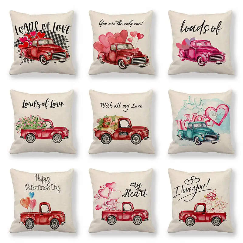 45 см * красные чехлы на подушку для грузовиков и с Днем Святого Валентина