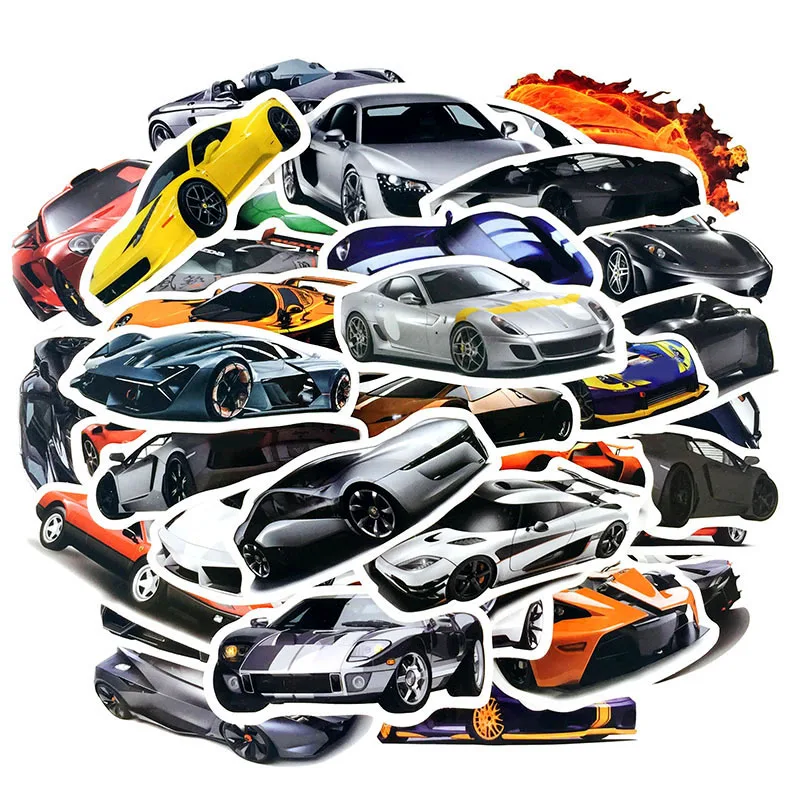 50 шт./лот крутые классические модные стильные наклейки для спортивных автомобилей для мото чемодана автомобиля ноутбука Наклейка s игрушка для скейтборда наклейка для детей