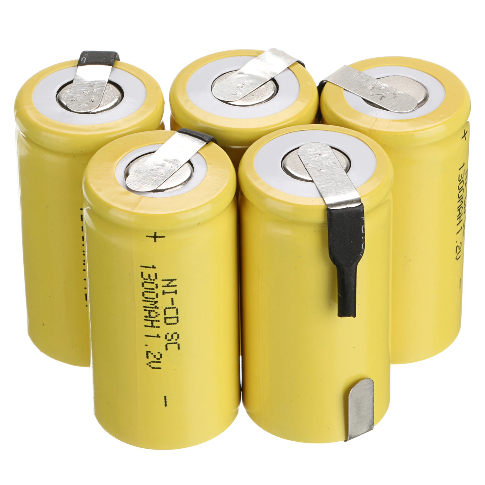 2~ 16 шт 1300mAh nicd 1,2 v батарея sub c sc 1,2 v ni-cd ni cd аккумуляторы желтый