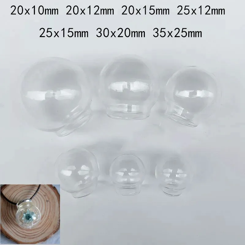 8 шт. прозрачный круглый стеклянный шар разных размеров стеклянная подвеска