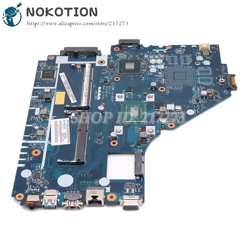 Материнская плата для ноутбука Acer Aspire E1-530 E1-570 Z5WE1 LA-9535P NBMEQ11001 MAIN BOARD с процессором Pentium 2117U DDR3 на.