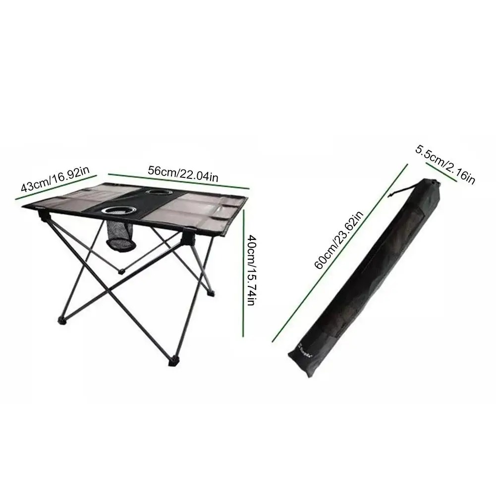 

Portable Foldable Table Camping Outdoor Furniture Computer Bed Tables Picnic 7075 Aluminium Alloy Ultra Light Folding Desk