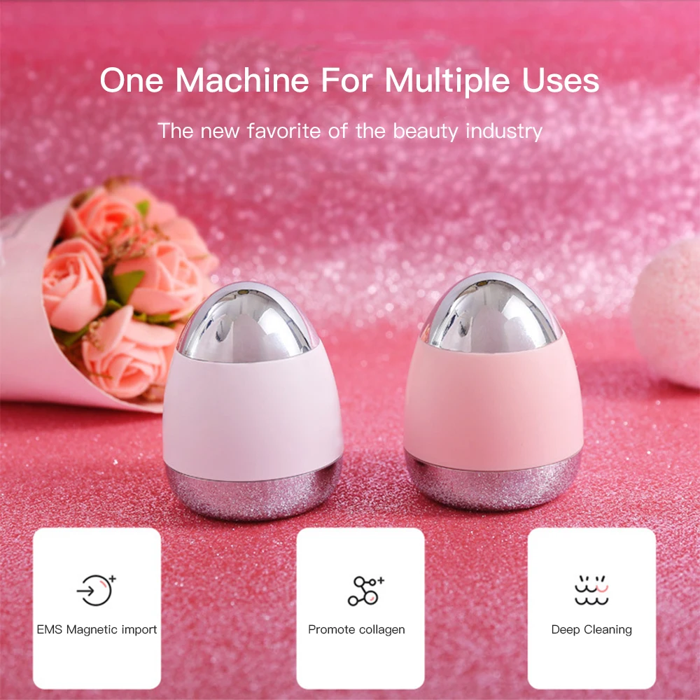 

Ultrasonic Facial Massager Skin Care Ion Skin Rejuvenation Beauty Device Eye and Lip Beauty Device Magnetic Importer Gift
