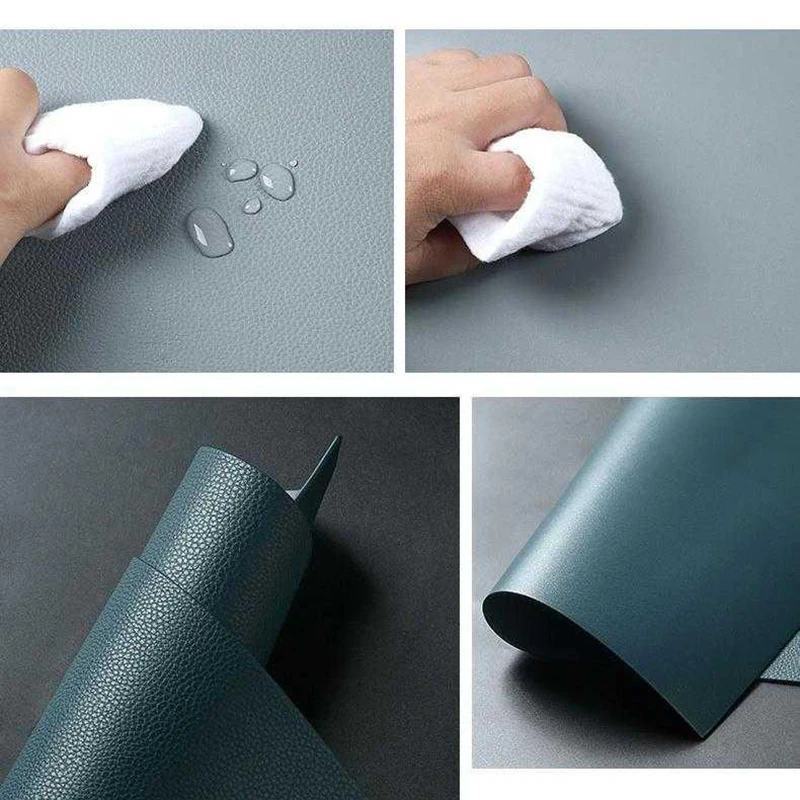 

PU Placemat for Dining Table Heat insulation Mat Waterproof Rectangle Table Pad Bowl Placemat Europe Kitchen Dining Accessorie