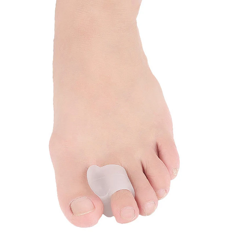 

2pcs Soft Silicone Gel Toe Separator Hallux Valgus Bunion Spacers 0verlapping Toes Thumb Corrector Foot Care Tool