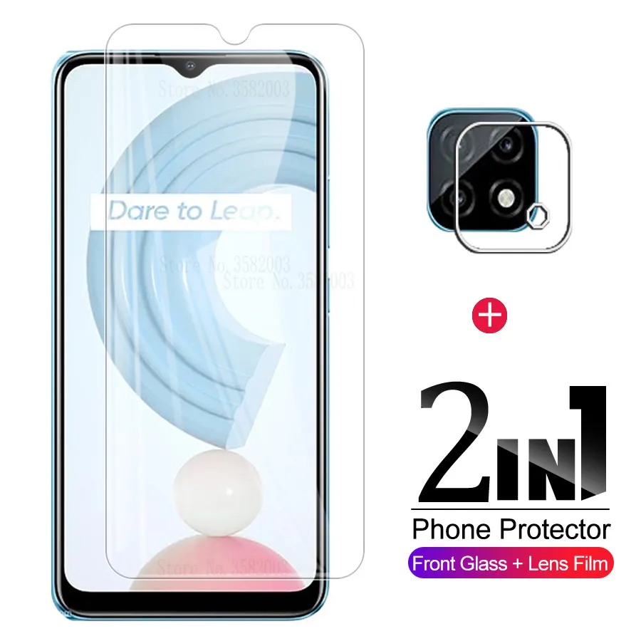 Настоящий я C21 закаленное Стекло для Realme C 21 21C Realmi 6 5 ''объектив камеры экрана