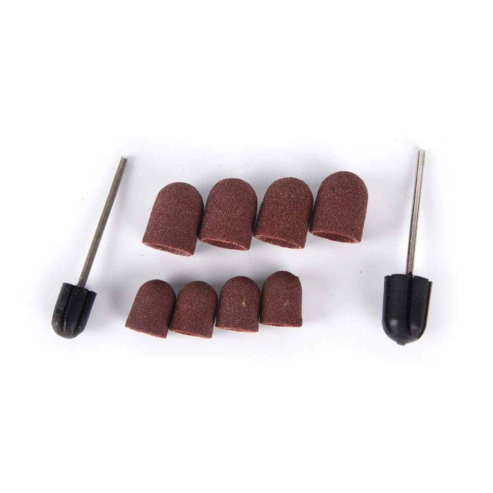 Электрическая дрель для ногтей 1 комплект шлифовальные ленты блочные колпачки +