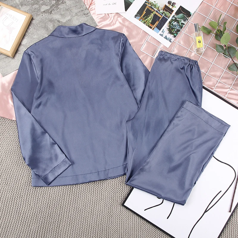

ONEINALL Casual Women's Sets Lapel Long Sleeve High Waist Full Length Loose Solid Pants Female 2021 Spring Fashion Clothes Style