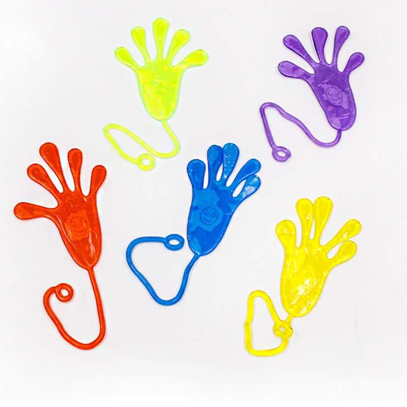 10 шт случайный цвет дети липкие руки ладонь подарки для гостей игрушки Slime