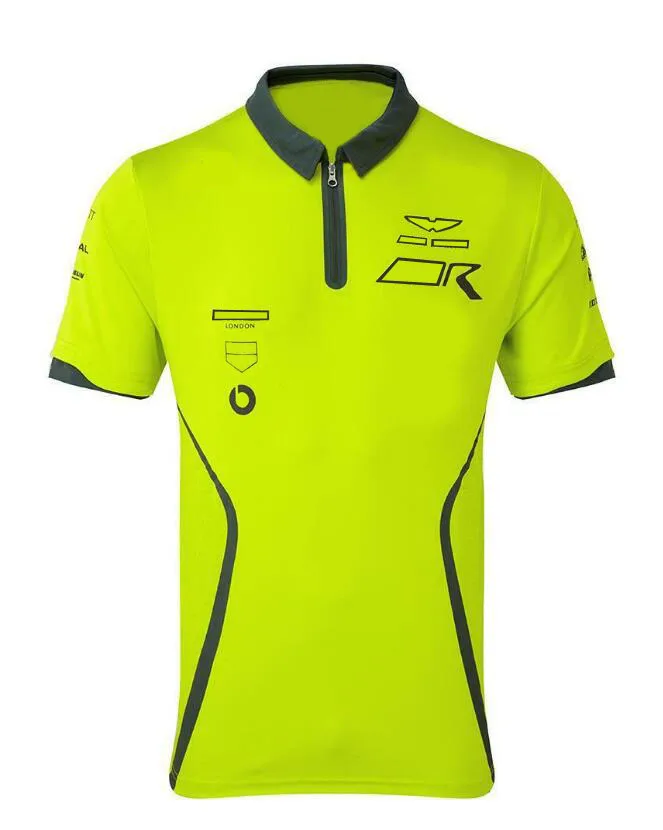 

F1 team polo shirt short sleeves, polyester quick-drying F1 racing lapel T-shirt, the same style is customized
