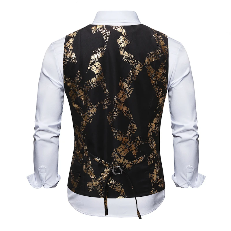 Новое поступление платья без рукавов костюм для Для мужчин Slim Fit s Мужская жилетка