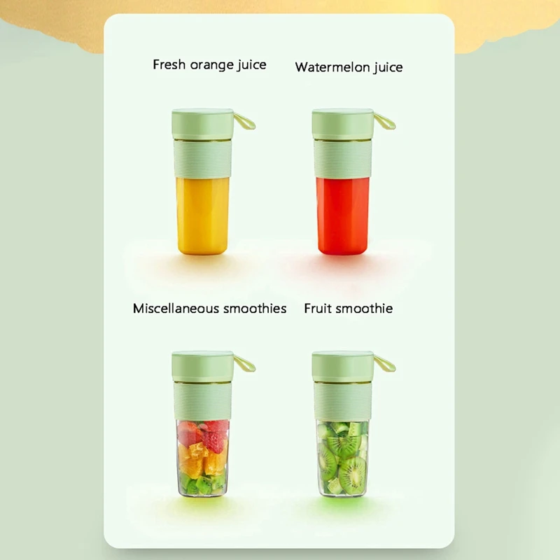 Портативный блендер Jiashi электрическая соковыжималка для фруктов маленький