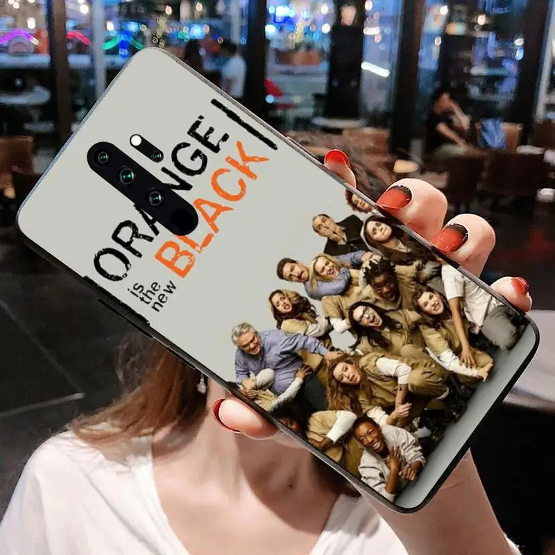 Оранжевый Новый черный силиконовый чехол для телефона Redmi Note 9 8T 8A 7 6 6A Go Pro Max K20