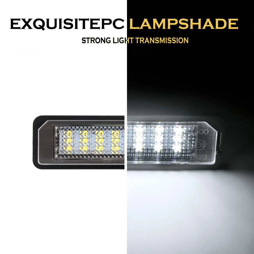 2x Белый супер яркий светодиодный номерной знак светильник для Seat Ibiza MK4 6J1.6J5.6J8 6P MK5