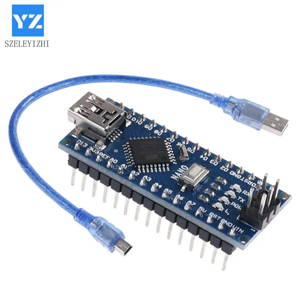 Плата плата совместимая с контроллером arduino Nano 3 0 Atmega328 макетная модулем WAVGAT без USB