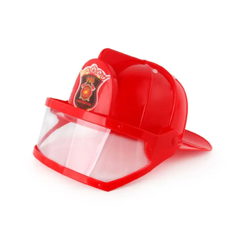 Kinder Feuerwehrmann Helm Feuerwehr Hut Phantasie Kleid Zubehör Kinder Halloween Partei Rolle Spielen Spielzeug