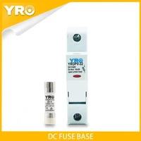 dc 1p 1000v pv solar fuse fusible 10x38mm gpv with led fuse holder for solar pv system protection yropv 32