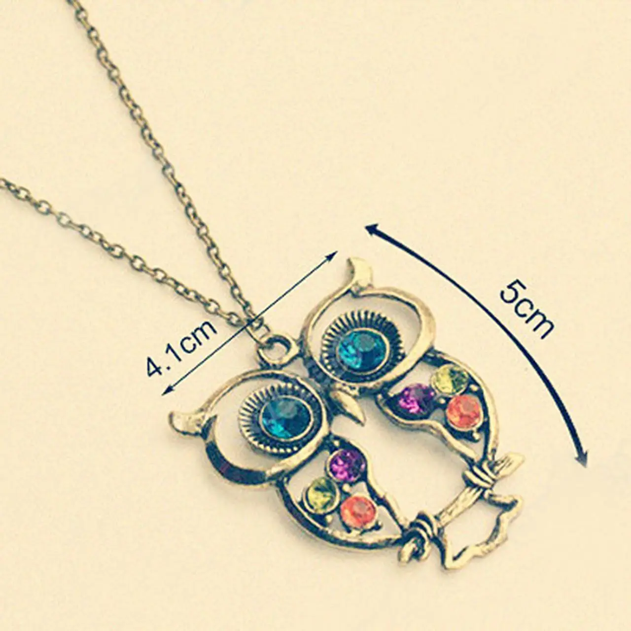 Owl Vintage Pendant Sweater Blouse Chain Jewelry Long Necklaces | Украшения и аксессуары