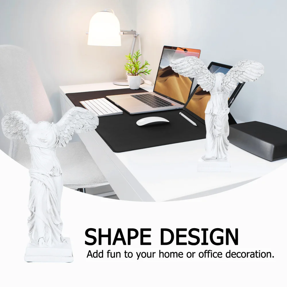 

Sculpture Designed Desktop Decoration Resin Crafts Creative Table Ornament Home Adornment White (E5-181514)