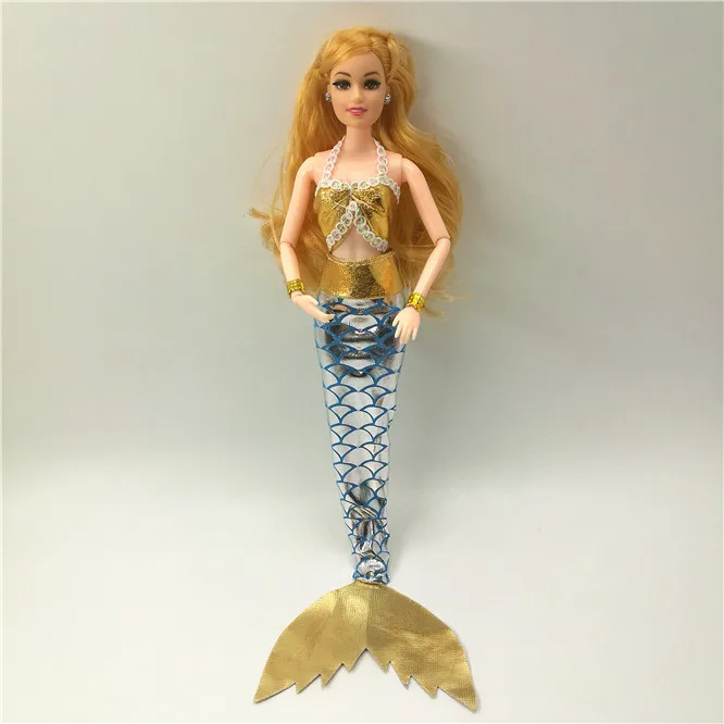 Mermaid clothes 1 33 шт./комплект аксессуары для кукол = 8 шт. обувь+ 4 Ожерелья 4 стекла 1 платье с хвостом русалки+ 8 шт. Одежда для кукол для куклы Барби - Цвет: Mermaid clothes 1