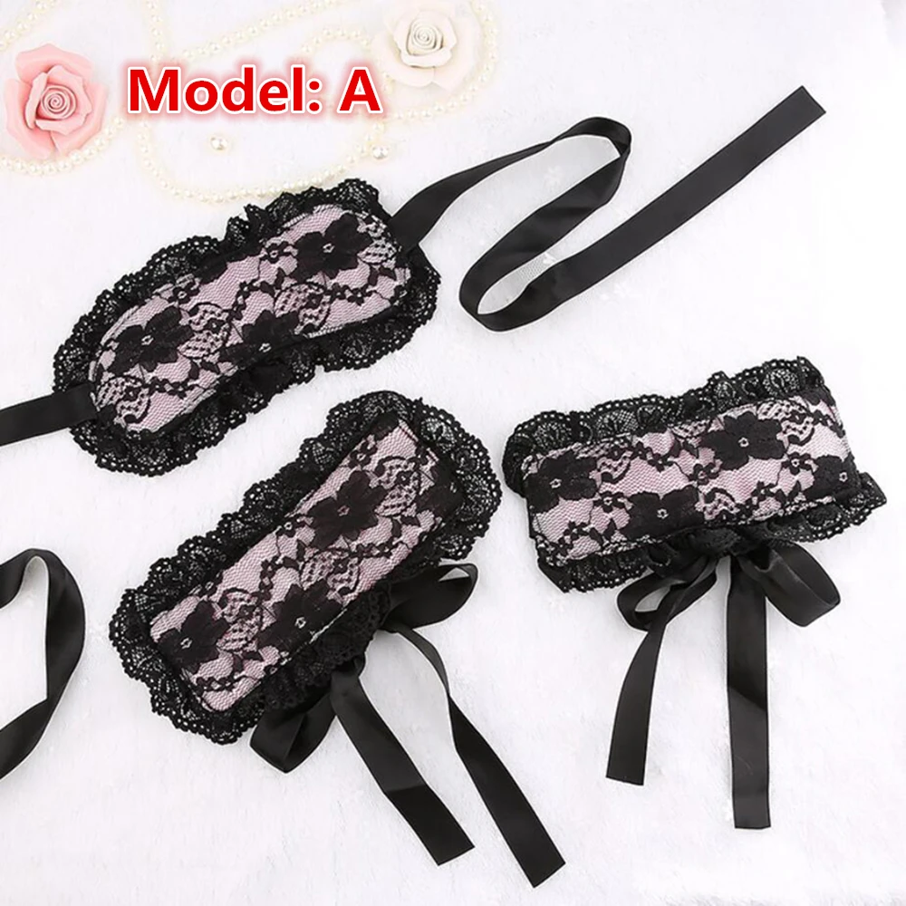 Экзотическая одежда сексуальное нижнее белье кружевная маска повязка на глаза +