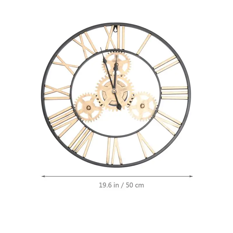 1 шт. креативные металлические настенные часы в стиле ретро модные декоративные