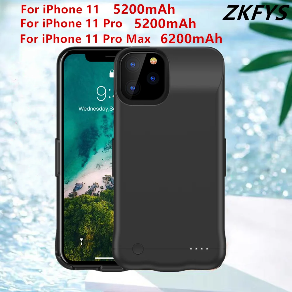 Чехол для зарядки аккумулятора iPhone 11 Pro внешний аккумулятор телефона быстрое