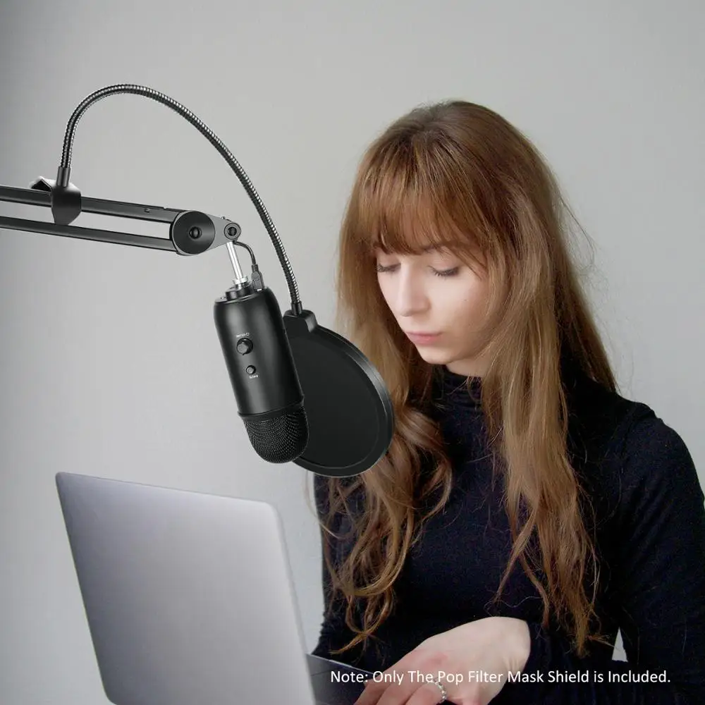Профессиональный микрофон Neewer поп-фильтр защитная маска совместимая с Blue Yeti и