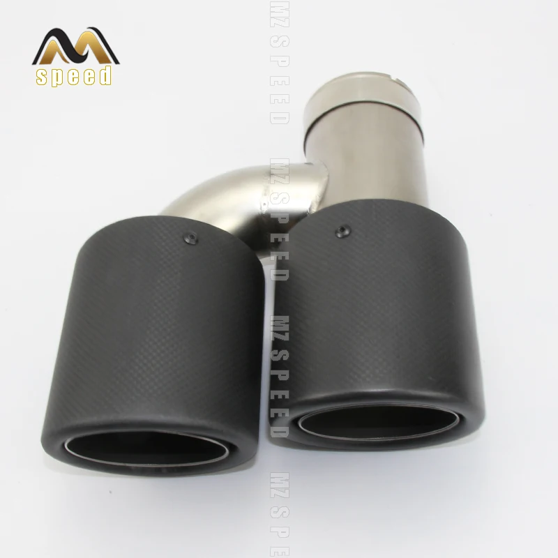 Автомобильные аксессуары трубы с двойным углеродным волокном из нержавеющей