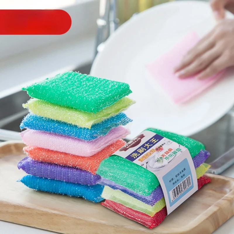 

Двухсторонняя губка для мытья посуды Волшебная Чистящая губка, ПОЛОМОЕЧНЫЕ ГУБКИ, для кухни, ванной, случайный выбор аксессуаров