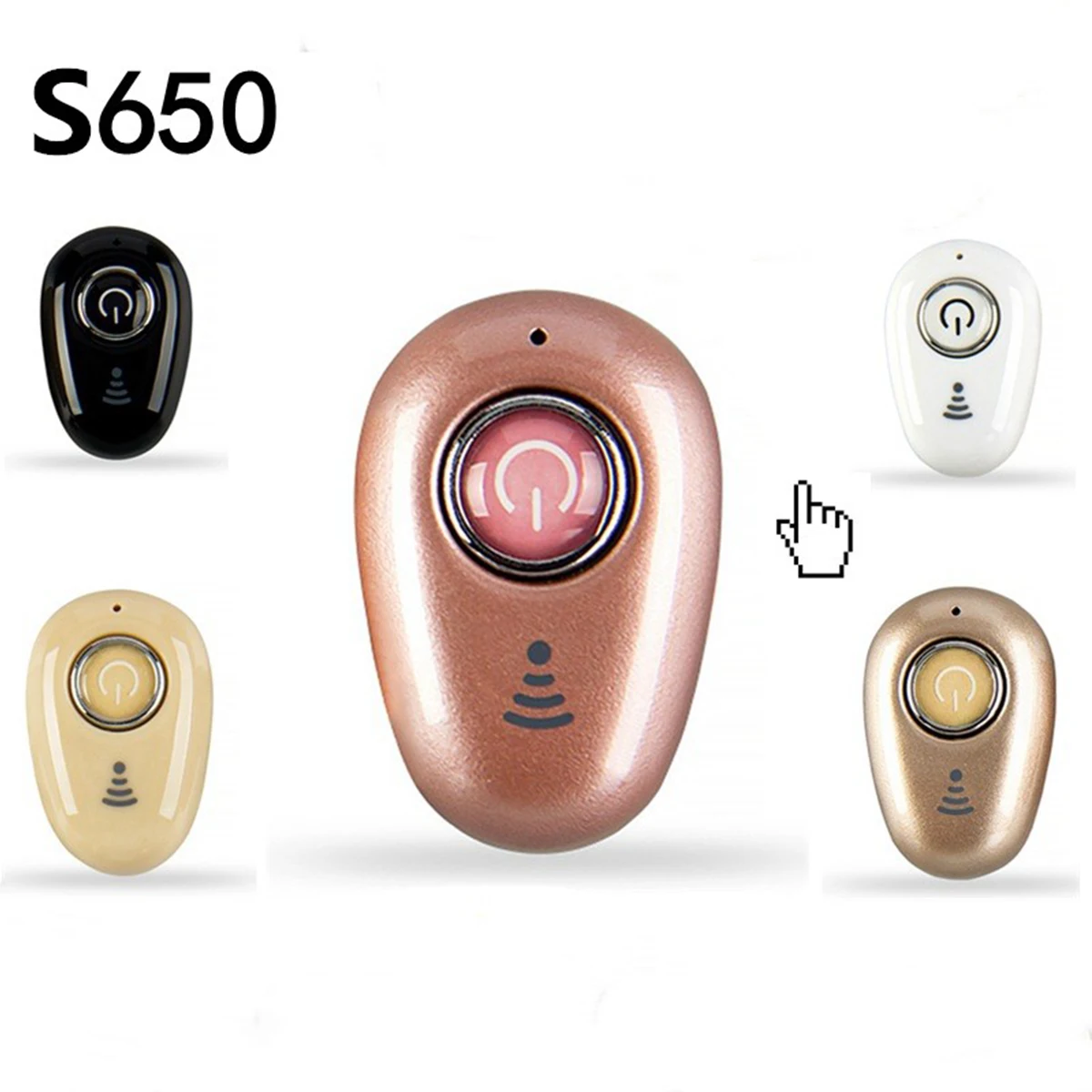 

Bluetooth Earphone S650 Mini Wireless Earphones Work Range 10M Noise Cancel MIC Bluetooth 4.0 For Android IOS Phone Music Play