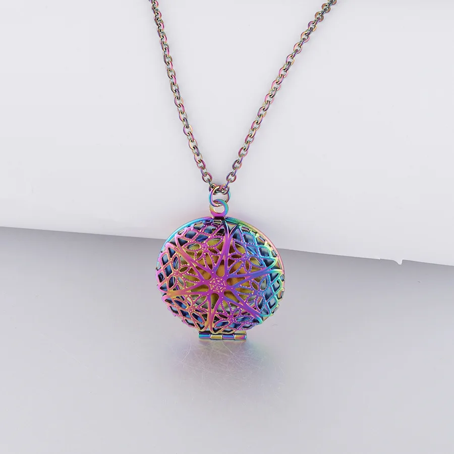 Радужная фоторамка из нержавеющей стали медальон ожерелье ювелирные изделия для