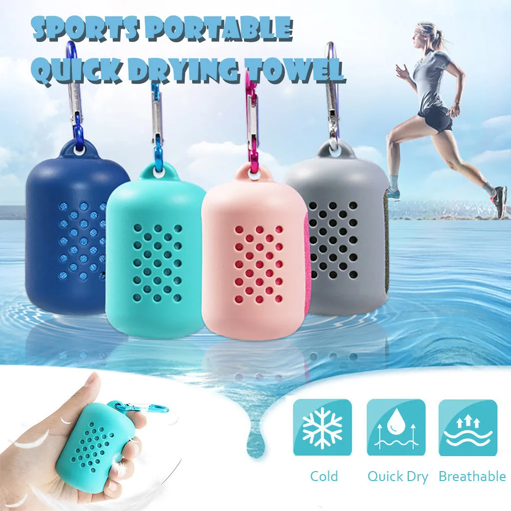 Быстросохнущее полотенце из силикагеля 1 шт. пакет микрофибры для льда